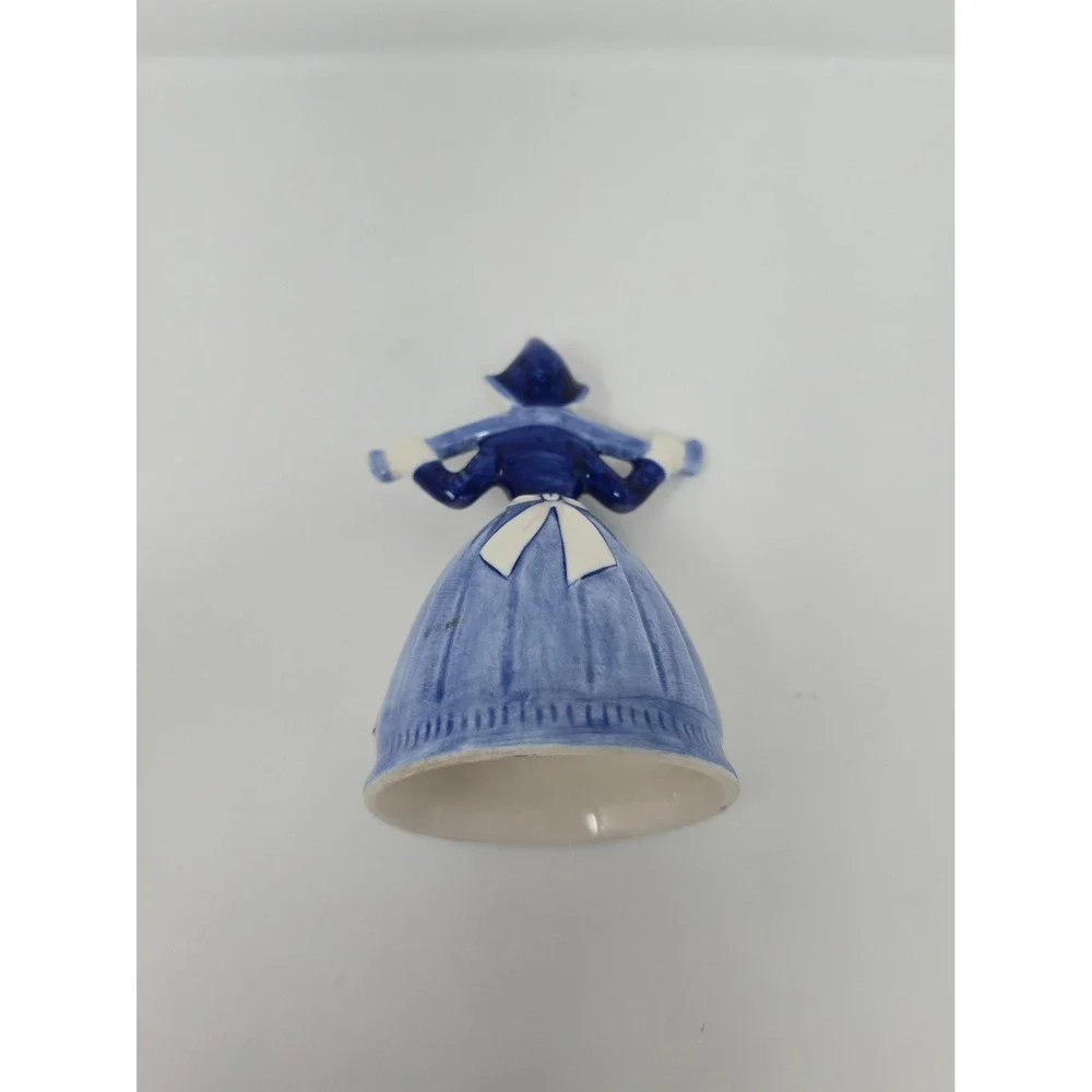 Vintage Delft Blue Milkmaid Figurine Hand Painted Holland Style ©1984 D.A.I.C